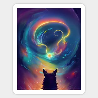 Horse looking and admiring space Sticker